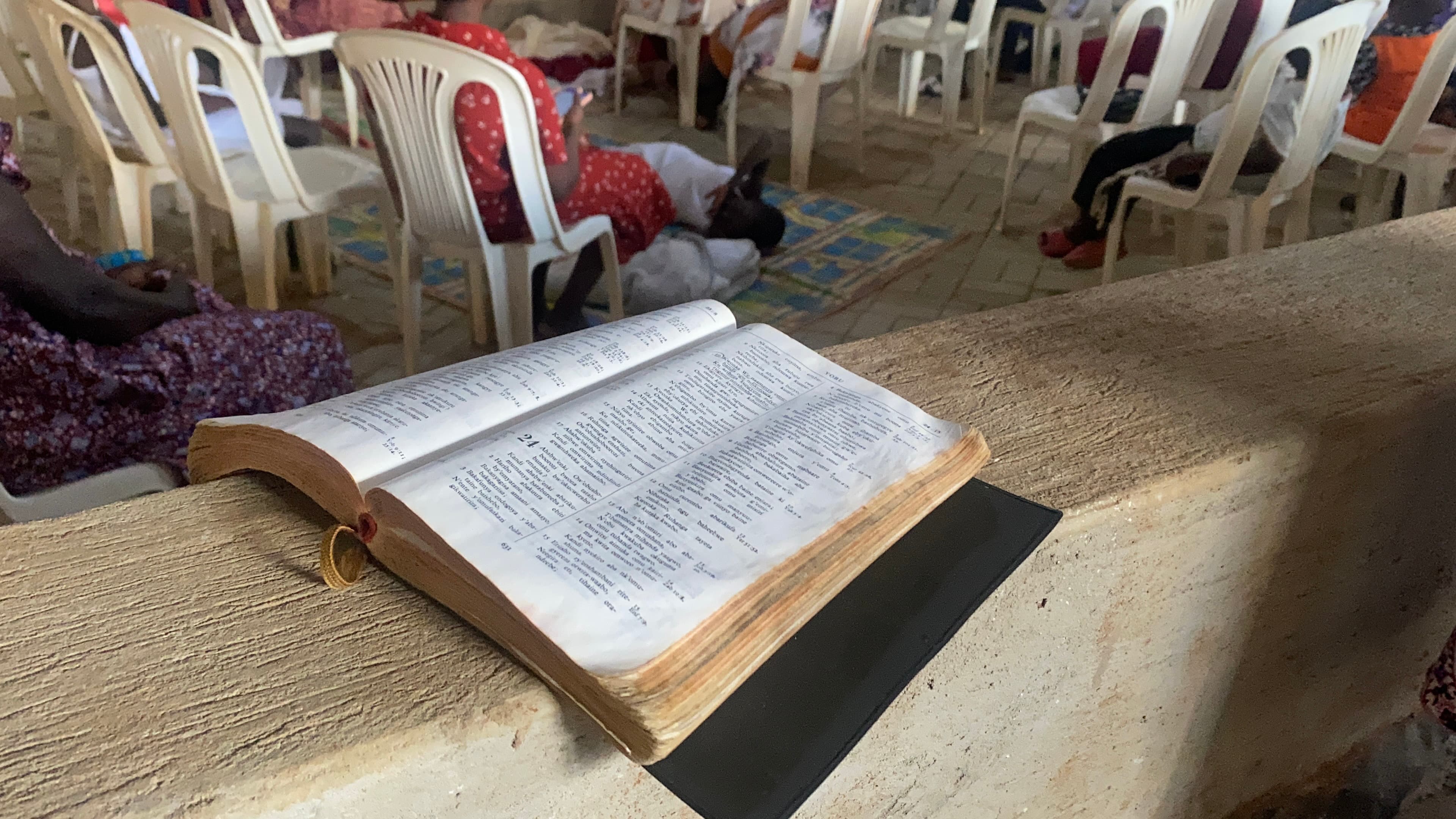Bible in church